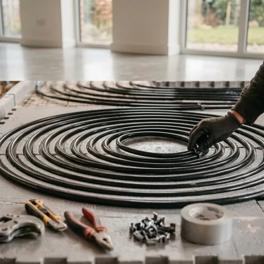 Installation av golvvärme